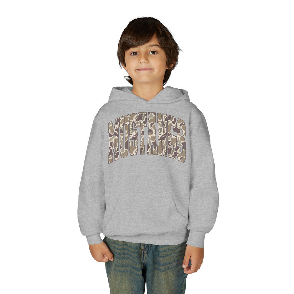 Youth Camo Mustang Hoodie