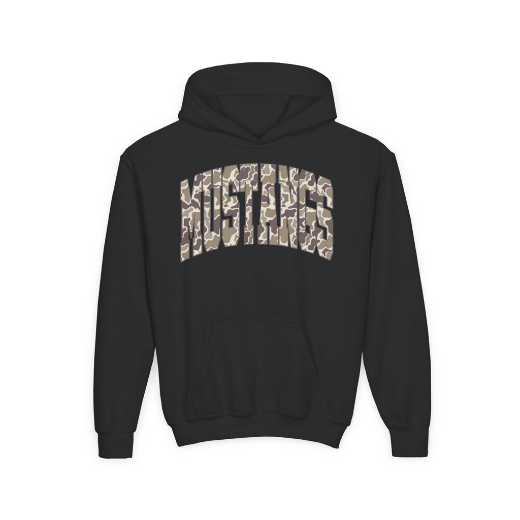 Youth Camo Mustang Hoodie