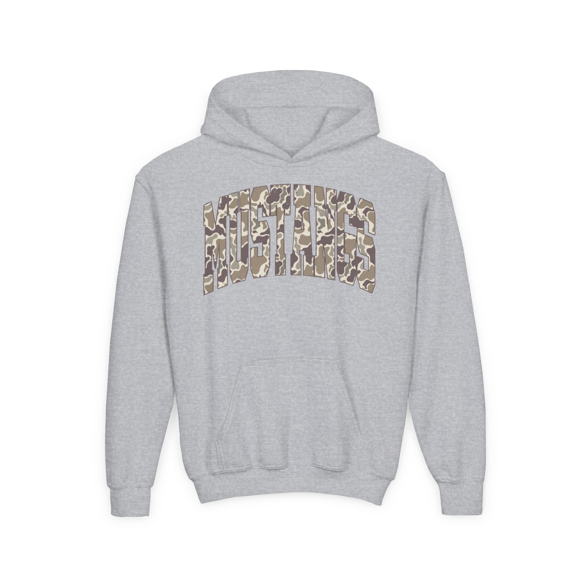 Youth Camo Mustang Hoodie