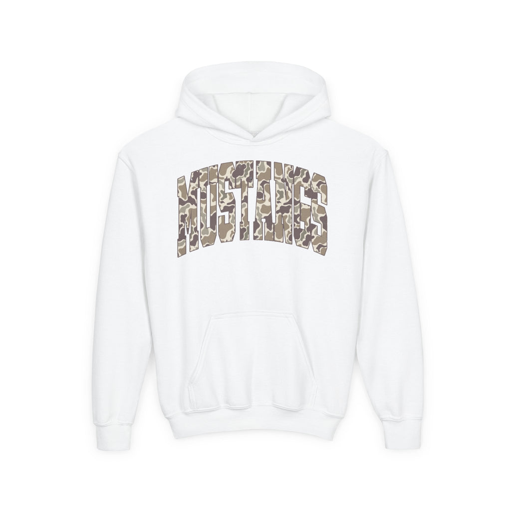 Youth Camo Mustang Hoodie