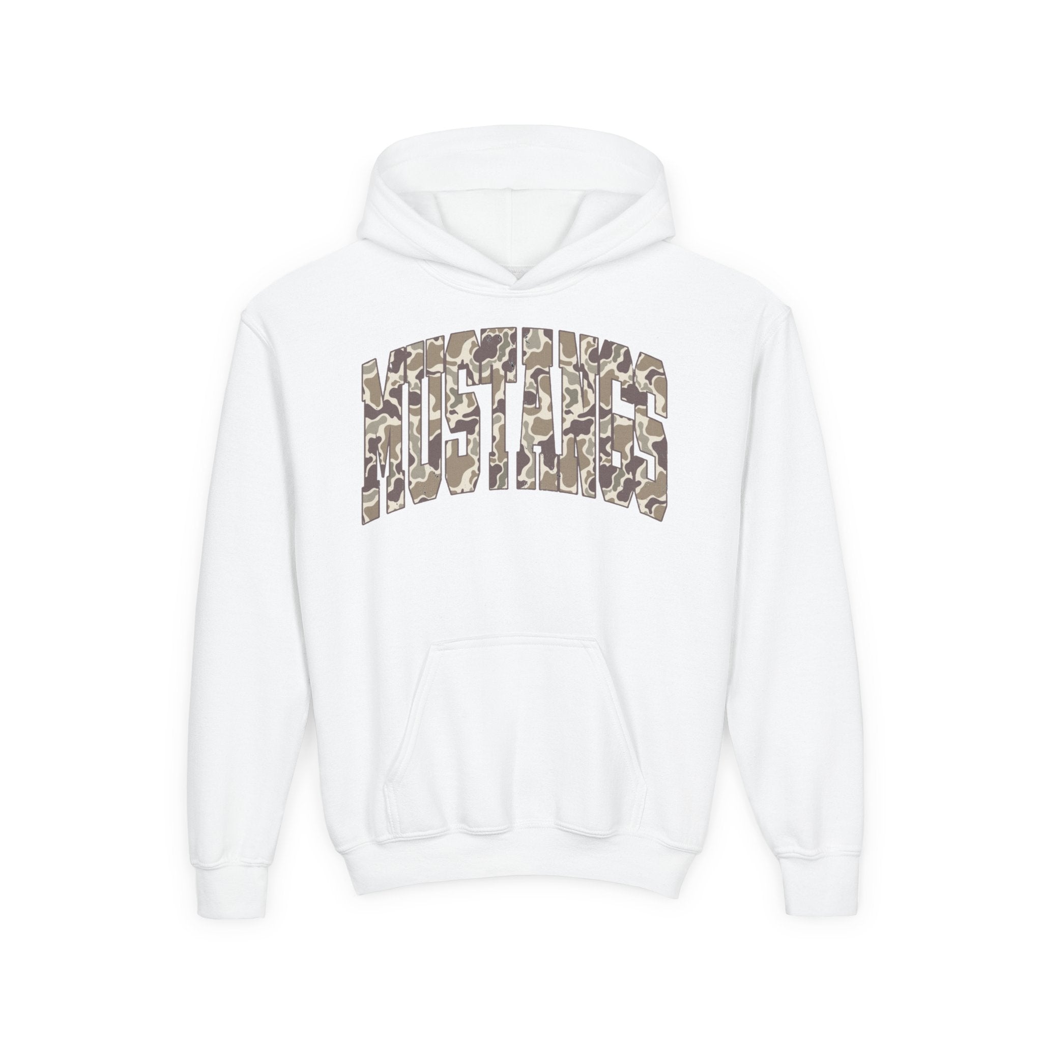 Youth Camo Mustang Hoodie