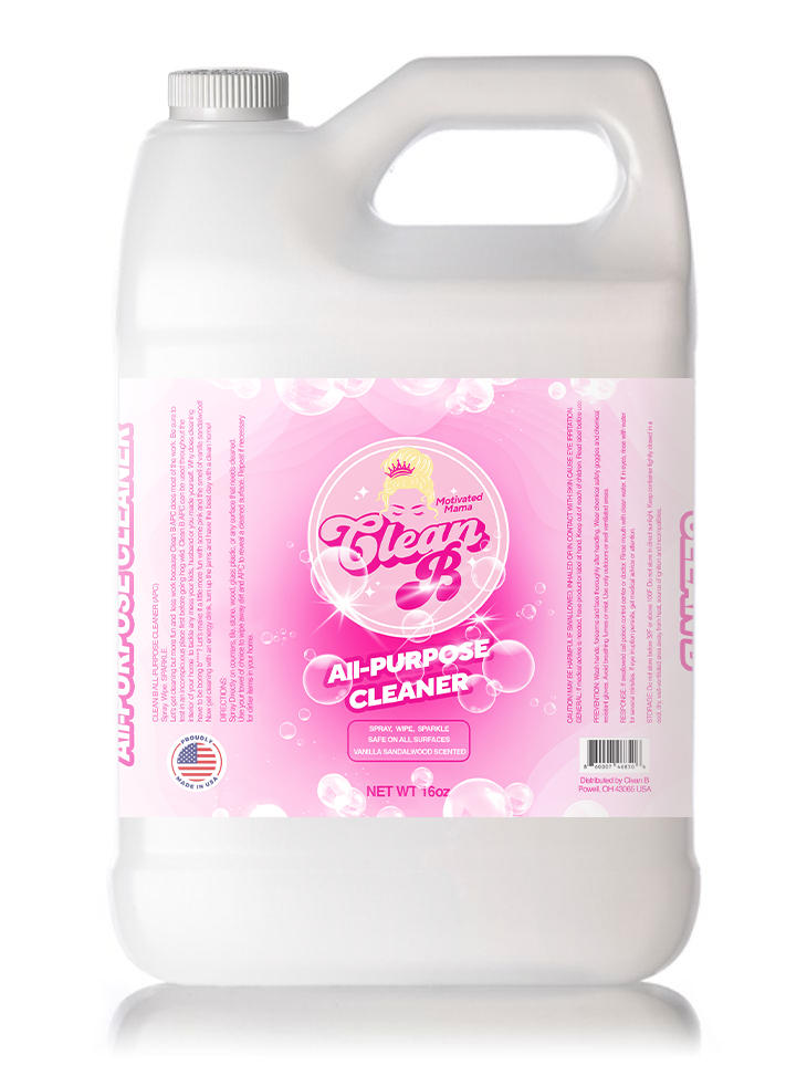 Clean B 1 Gallon Container & 16 oz Bottle Combo Pack