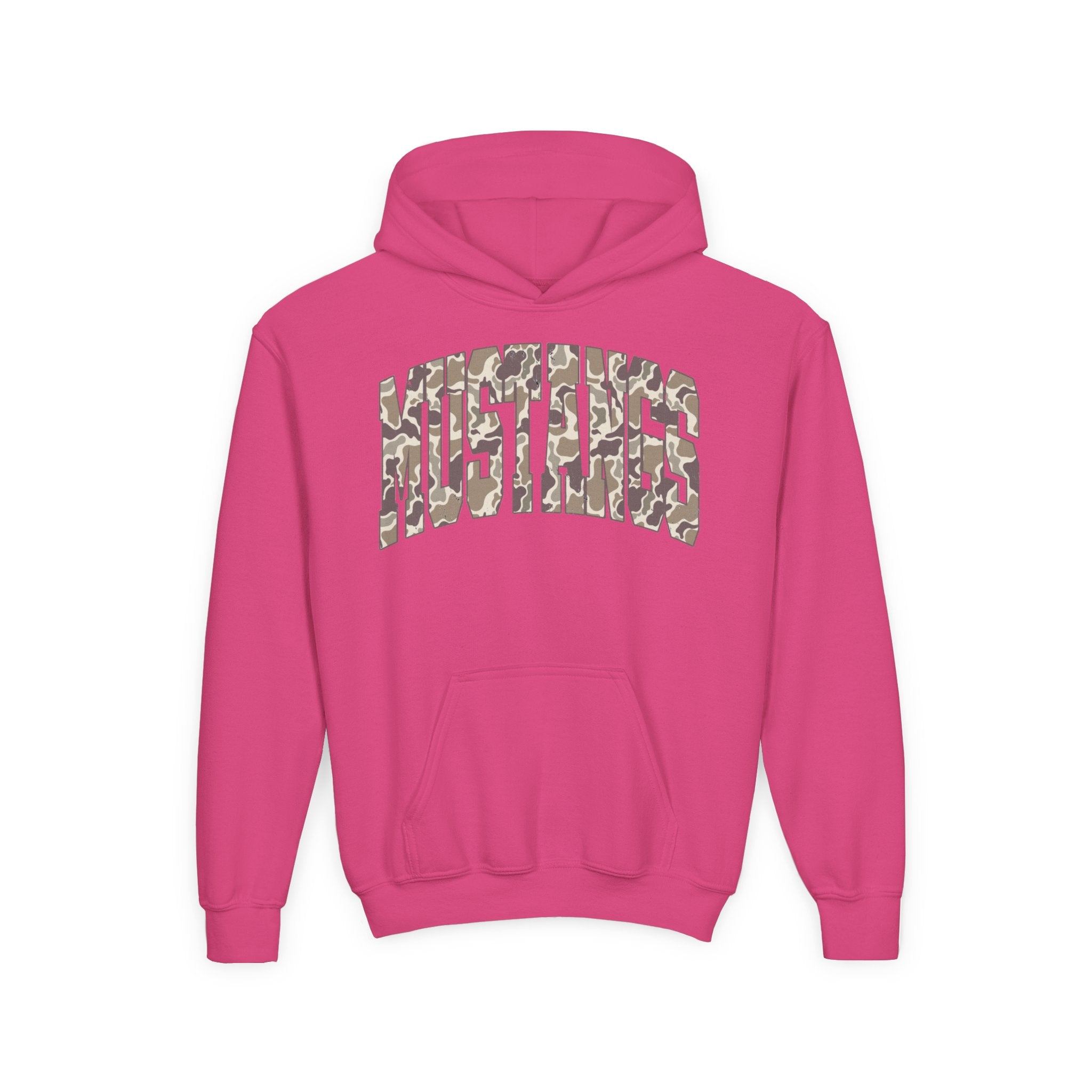 Youth Camo Mustang Hoodie