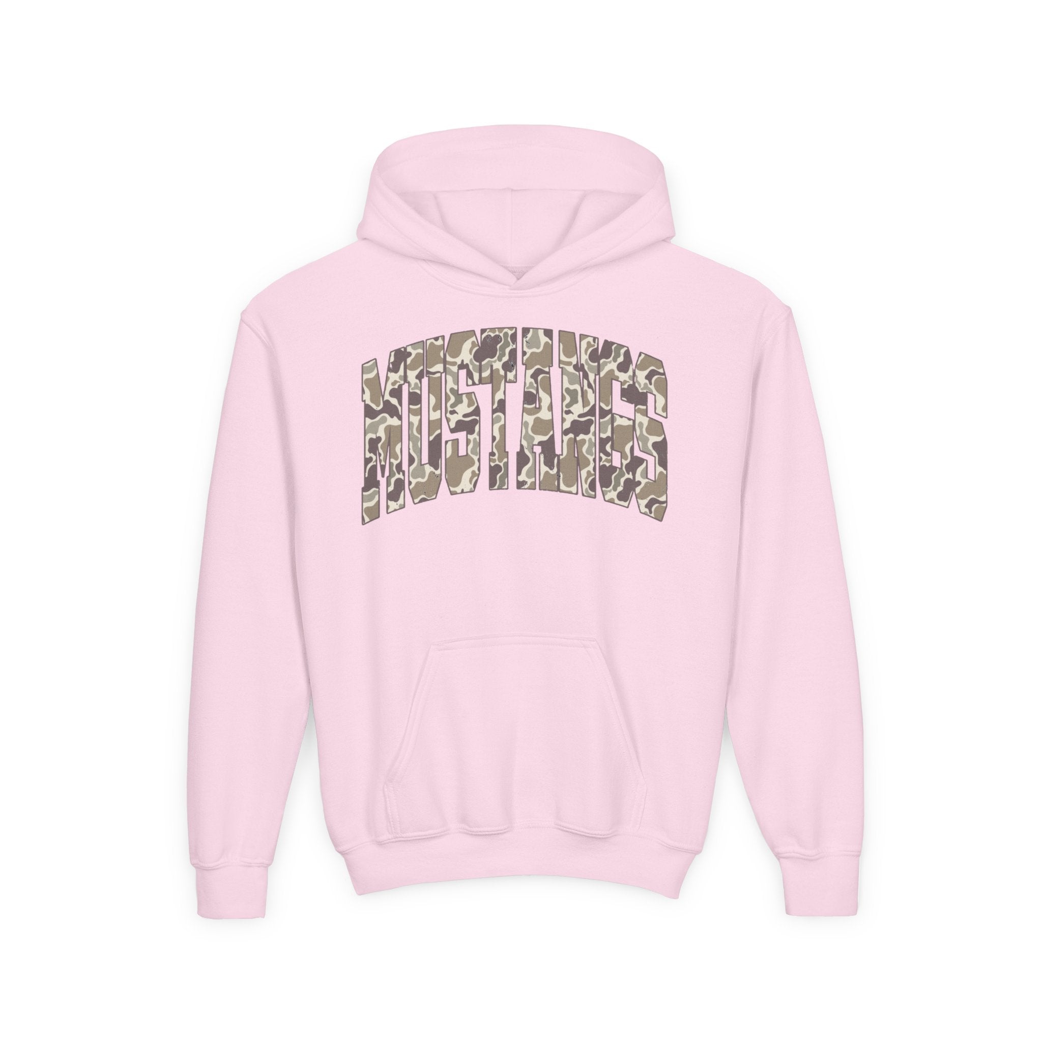Youth Camo Mustang Hoodie