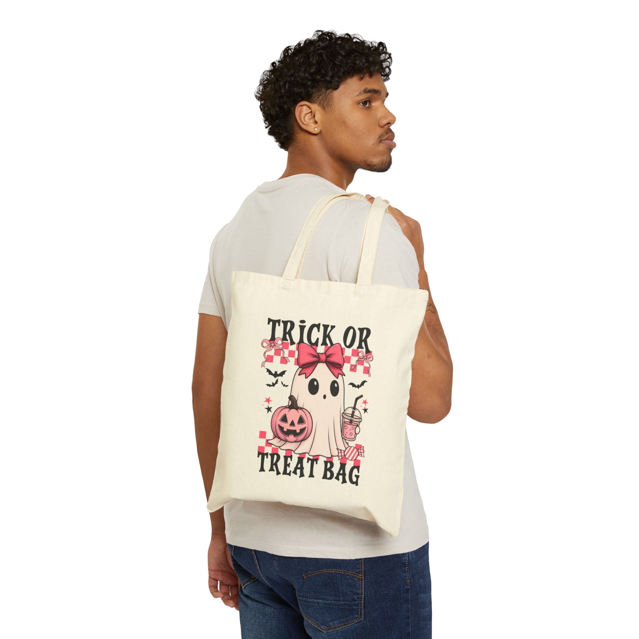 Trick or treat pink bag